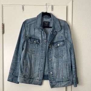Abercrombie & Fitch Distressed Denim Jacket